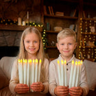 Podwieszane Świece LED z Magiczna Różdżką - Dekoracja Halloween wiszące lampki, 20 sztuk, plastikowe ozdoby na imprezę