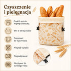 2x Bawełniane worki na chleb z woskiem pszczelim do przechowywania zakwasu woreczek / torebka /Wzór 2 szt.