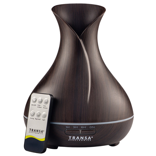 Dyfuzor Zapachowy Aromaterapia Pilot Timer LED AromaDark Transa 300 ml ultradźwiękowy do olejków eterycznych, do domu i sypialni