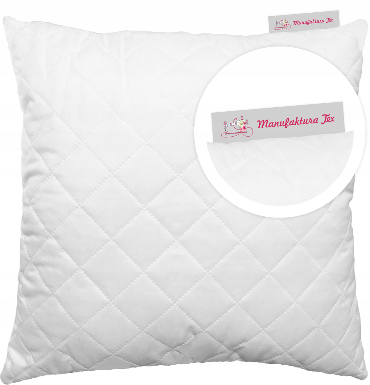Poduszka Pikowana Antyalergiczna 40x40, wkład, jasiek, Producent wypełnienie kulką silikonową 250 g, do sypialni, dla