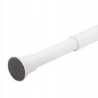 Karnisz teleskopowy drążek rozporowy prysznicowy bez wiercenia 140-230 CM do zasłony łazienkowej, metalowy, biały