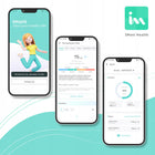Waga Łazienkowa Analityczna 16 Parametrów Apple Health, Google Fit, IF1320C elektroniczna czarny