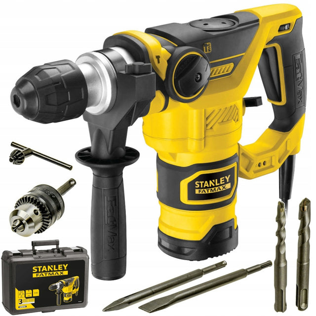 Młotowiertarka udarowa SDS+ 1250W stanley FME1250K do betonu, kucia i dłutowania, otwory do 32 mm, zasilanie sieciowe 230 V