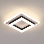 Lampa Sufitowa Plafon LED Kwadratowa Czarna Natynkowa Nowoczesna 4500K 24W oprawa oświetleniowa do pokoju kuchni