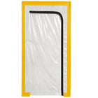 2X drzwi remontowe budowlane kurtyna przeciwpyłowa z zamkiem folia remont osłona wejściowa 120x220 cm do prac