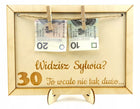Prezent ramka na 30 40 50 60 70 80 urodziny tabliczka To wcale nie tak dużo upominek dla jubilata, dekoracja