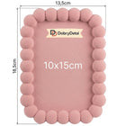 Ramka na zdjęcia 10x15 cm bubble frame 3D stojąca / Różowa Pastelowa oprawa fotografii, dekoracja wnętrza, z tworzywa