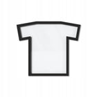 Ramka na koszulkę T-Frame Umbra medium M t-shirt oprawa do ekspozycji odzieży, dekoracja ścienna, czarna, 72 x 62 cm