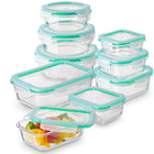 9X szklane pojemniki na żywność 9szt Pojemnik Lunchbox do lodówki mikrofali do mrożenia, mycia w zmywarce, na ciasto