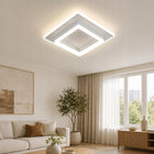 Lampa Sufitowa Plafon LED Kwadratowy Biały Natynkowy Nowoczesny 4500K 30W oprawa do salonu kuchni korytarza, neutralna