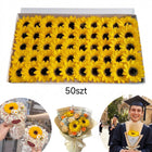 50x Słonecznik Mydlany Żółty Mydlane do Flower Box Bukiet główki kwiaty DIY ozdoba florystyczna, dekoracje handmade