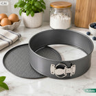 4x tortownica okrągła forma blacha rant do pieczenia non-stick 20/24/26/28 zestaw do ciast, wyjmowane dno, metalowe