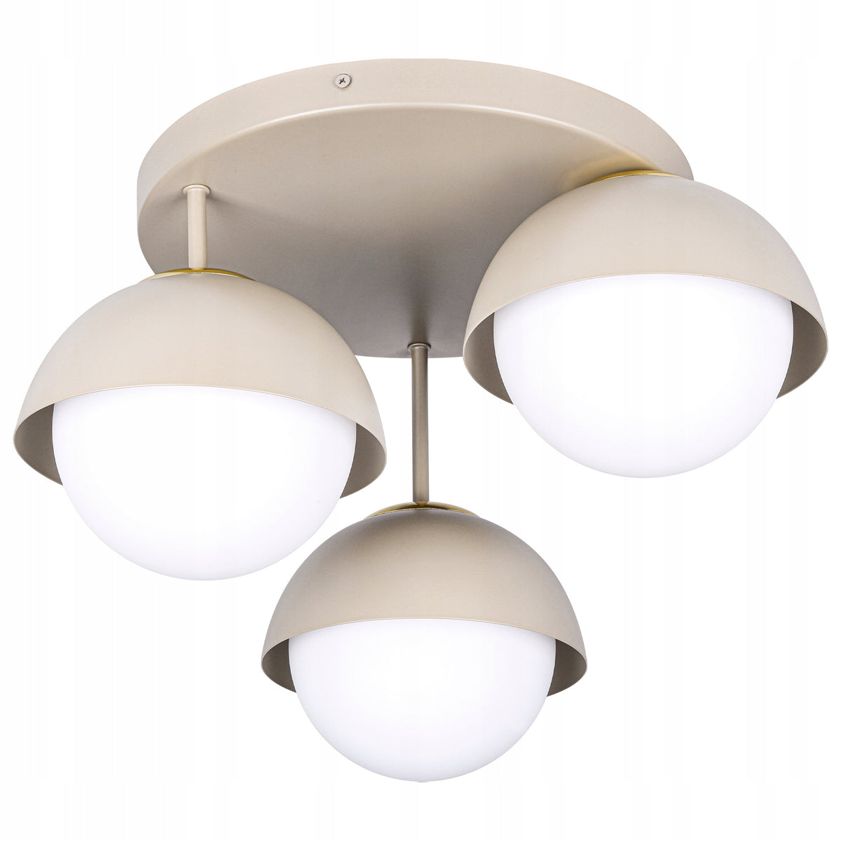 Lampa Sufitowa Wisząca Kinkiet Oprawa Żyrandol 3x E27 LED Beżowa Kaszmir do salonu jadalni sypialni, 3-punktowa