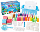 Magiczny największy zestaw XXL ZEL wodny 20 kolorow 20x forma water ELF DIY zabawka sensoryczna kreatywna masa