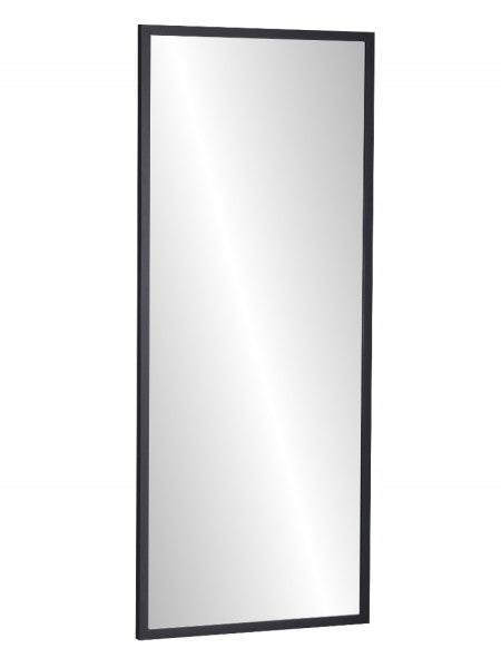 Lustro 160x50 wąska rama premium czarne 500 mm 1600 mm
