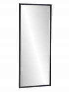 Lustro 160x50 wąska rama premium czarne 500 mm 1600 mm