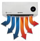 KURTYNA POWIETRZNA GRZEJNIK CERAMICZNY 2000W PILOT TERMOWENTYLATOR LCD z nagrzewnicą elektryczną 2000 W