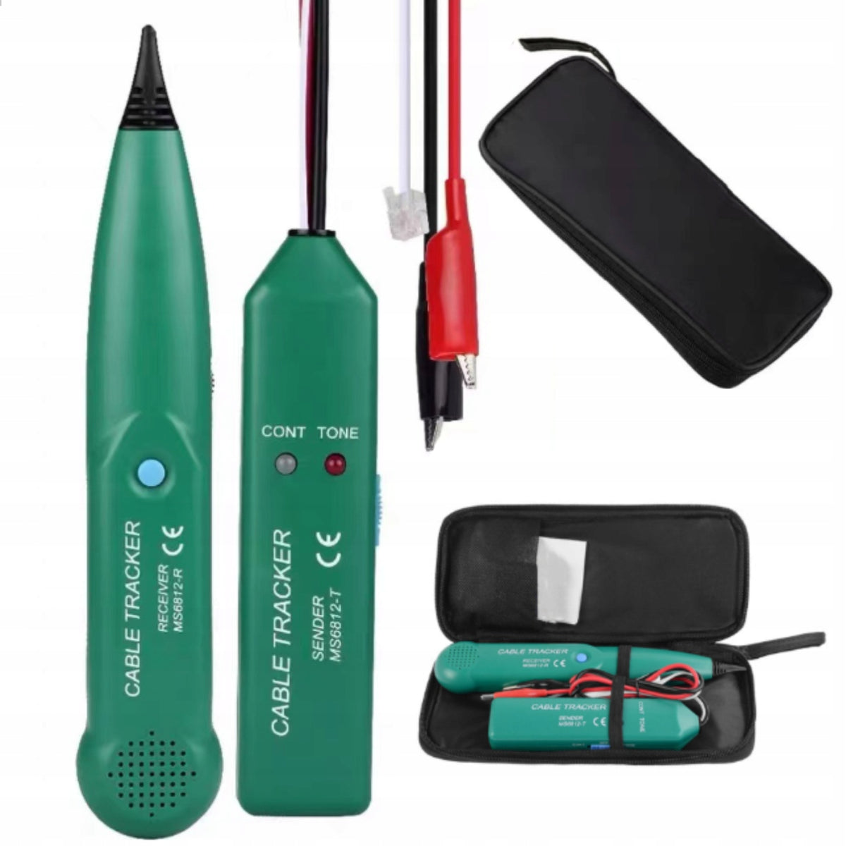 SZUKACZ PAR PRZEWODÓW KABLI SONDA 100-300KHZ tester instalacji, lokalizator żył, identyfikator i śledzenie okablowania