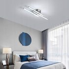 Lampa sufitowa lampa LED wiszaca srebro 6500K nowoczesna do salonu 18W żyrandol aluminiowy 3-punktowy 14 cm 55 cm