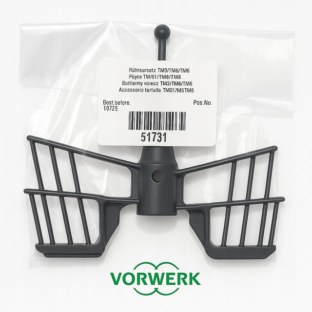 Oryginalny motylek TM6 TM5 TM31 vorwerk thermomix mieszadło TM7 termomiks czarny