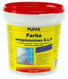 Pufas Farba Antypleśniowa biała E.L.F 750 ml do ścian, akrylowa, matowa, przeciwgrzybiczna