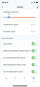 Termometr Czujnik temperatury wilgotno. wifi tuya ekran LCD raporty excel higrometr do domu, bluetooth, zasilanie
