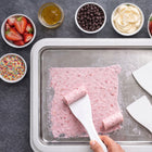 Lody Tajskie oryginalna tacka maszyna do lodów zuve stal nierdzewna Prezent tajski roll, deser mrożony, szpatułki