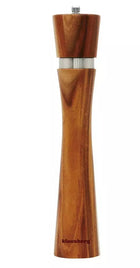 Akacjowy młynek do pieprzu soli 31,5cm klausberg KB-7593 ręczny drewniany rozdrabniacz przypraw kuchennych, brązowy