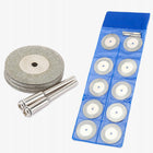 ZESTAW 10 TARCZ TYPU DREMEL 50 MM DIAMENTOWYCH DO SZLIFOWANIA CIĘCIA GRESU 10 szt.