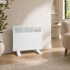Grzejnik elektryczny energooszczędny konwektorowy przenośny Wifi 500W NUO+ 480 mm 430 mm grzewcza biały
