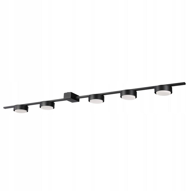 Lampa sufitowa żyrandol wisząca kinkiet 5x GX53 loft nowoczesna oprawa metalowa czarna 5-punktowa do salonu i jadalni