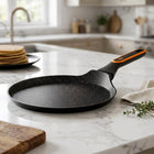 Patelnia granitowa do naleśników placków omletów niska płaska 24 cm vilde naleśnikarka na indukcję, gaz, ceramikę i