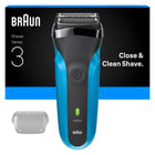 Golarka elektryczna Braun Series 3, Maszynka do golenia, 310S, Niebieski foliowa