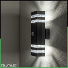 Kinkiet Zewnętrzny Lampa Elewacyjna LED ścienna Aluminiowa Czujnik Ruchu oświetlenie wejścia i podjazdu, 6 w, gwint