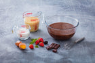 Dzbanek z miarką skalą miarka kuchenna szklana 1.0l pyrex naczynie do odmierzania płynów, pojemnik z podziałką, czerwone
