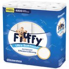 Biały Papier Toaletowy FluFFy 3 Warstwy 80 Rolek Ultra Miękki 9600 Listków celulozowy, bezzapachowy, suchy, do domu i