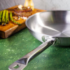 Duża Patelnia stalowa 28cm kinghoff stal 21CT indukcja gastronomiczna Gaz do smażenia, nierdzewna, do piekarnika i