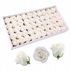 Ozdobne Róże Mydlane Kwiaty 50 szt MIX kolor do Dekoracji Flower Box mydełka w kształcie różyczek, upominek, ozdoba