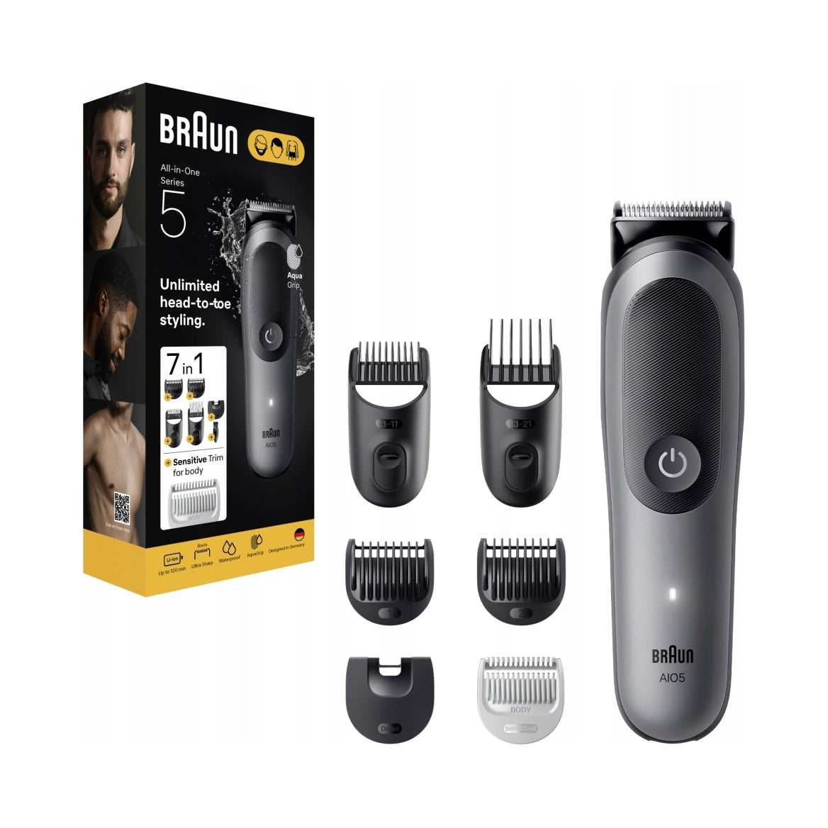 Braun Series 5 AIO5520 7w1 Trymer męski do przycinania owłosienia