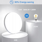 Lampa sufitowa plafon LED biały łazienkowa wodoodporna 32W 6500K IP54 okrągła oprawa do wilgotnych pomieszczeń, zimna