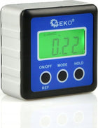 Geko Poziomica cyfrowa inklinometr miernik kata LCD magnes G03319 do pomiaru nachylenia, aluminiowy, dokładność 0,1°