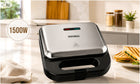 Opiekacz gofrownica grill 3W1 toster do kanapek sandwich tostów 1500W mocny nominalna czarny