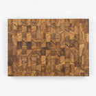 Deska dębowa sztorcowa 40x30x4 masywna END grain blok profesjonalna drewniana do krojenia i siekania, prostokątna