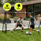Bramka Piłkarka 240x60cm HyperMotion Stalowa Prosty Montaż Stabilna Czarna do gry w futbol dla dzieci od 3 lat do