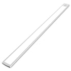 Lampka nocna LED 60cm z czujnikiem ruchu lampa podszafkowa do mebli srebrna oświetlenie szafy akumulatorowe USB