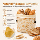 2x Bawełniane worki na chleb z woskiem pszczelim do przechowywania zakwasu woreczek / torebka /Wzór 2 szt.
