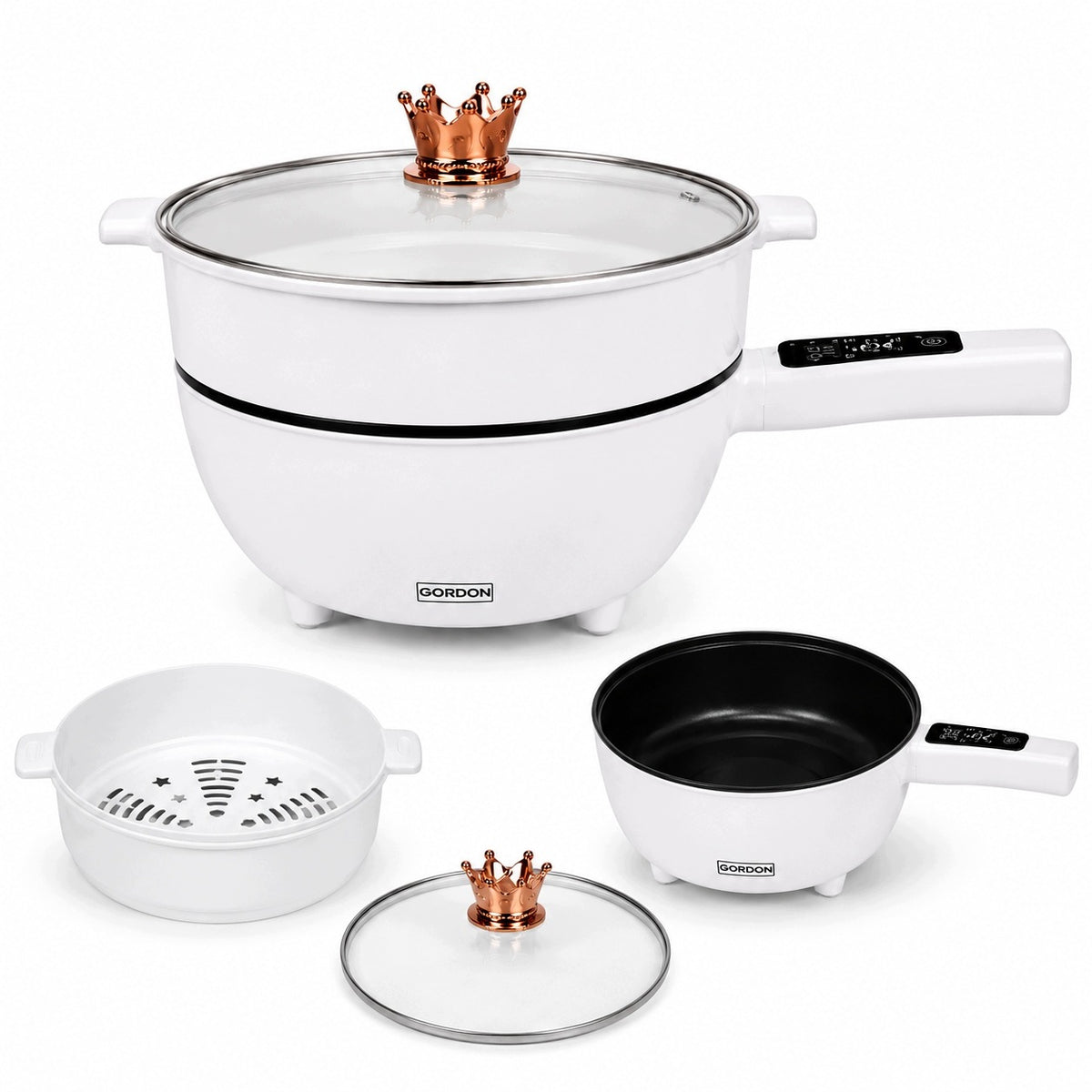 Multicooker Garnek Elektryczny 4l Parowar Wielofunkcyjny Wyświetlacz 900W 4 l 1400 w biały