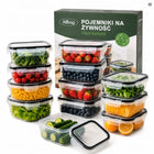 Pojemniki na żywność lunchbox śniadaniówka bez BPA zestaw 12 pojemników plastikowe pudełka do ciasta, lodu, płynów