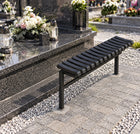 Ławka cmentarna składana cmentarz 90cm przygrobowa siedzisko przy grobie, miejsce do odpoczynku, wysokość 80 cm