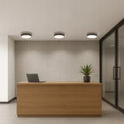 Plafon LED lampa sufitowa panel 18W 4000K czujnik ruchu natynkowy okrągła oprawa oświetleniowa czarna, neutralna biel